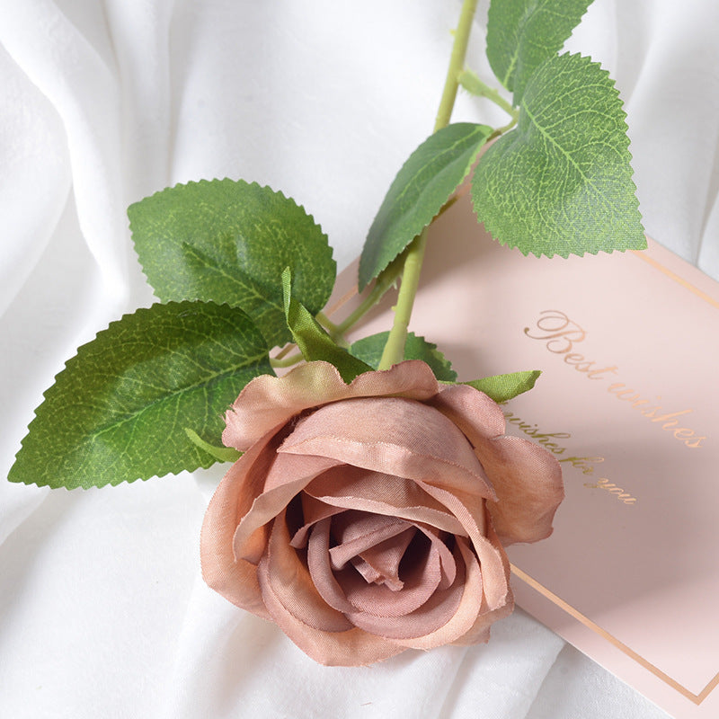 Artificial flannel rose