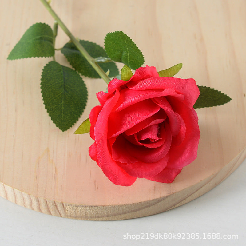 Artificial flannel rose