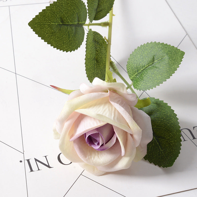 Artificial flannel rose