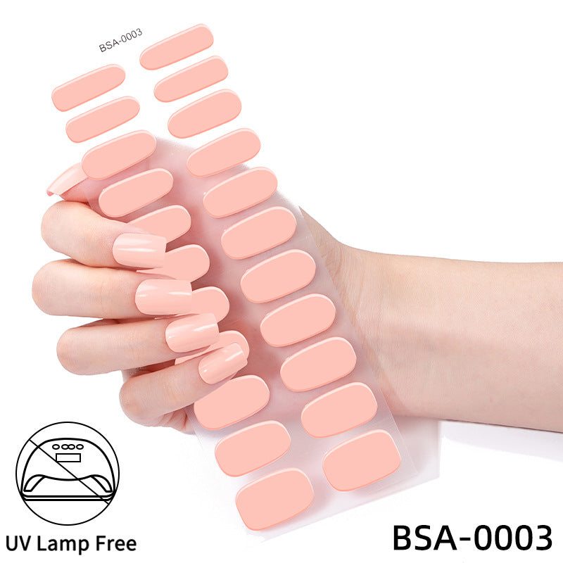 No-Bake Gel Nail Stickers Waterproof Nail Wraps