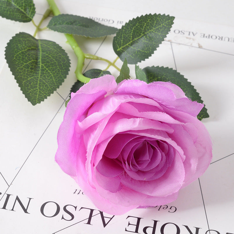 Artificial flannel rose