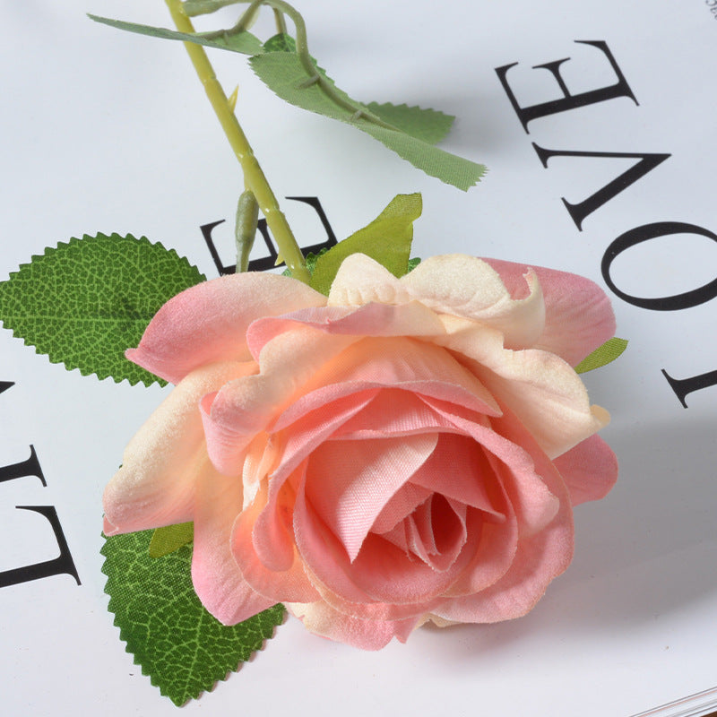 Artificial flannel rose