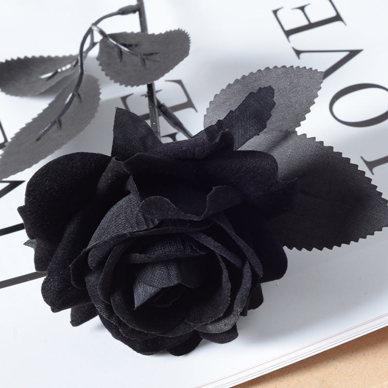 Artificial flannel rose