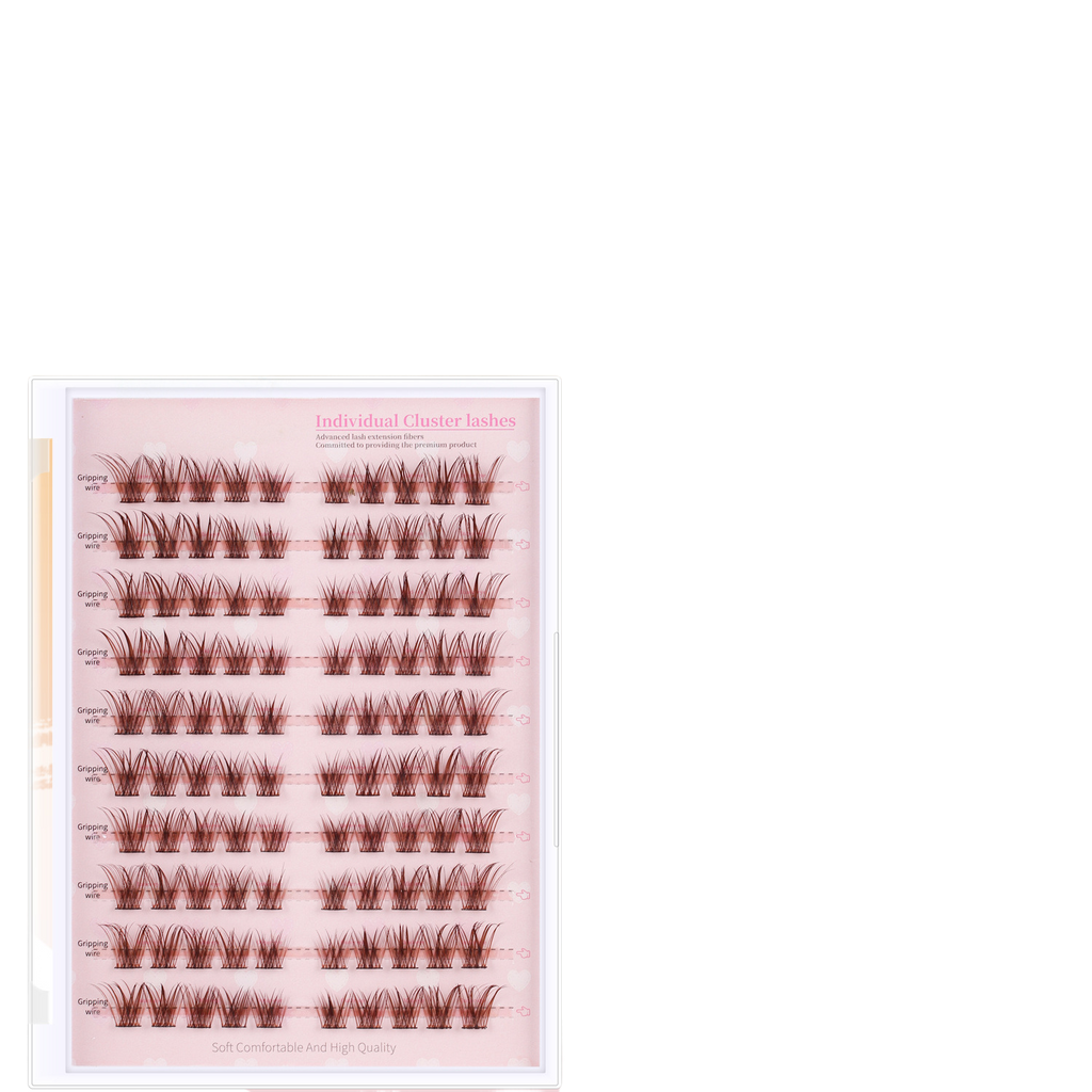 Caramel brown false eyelashes