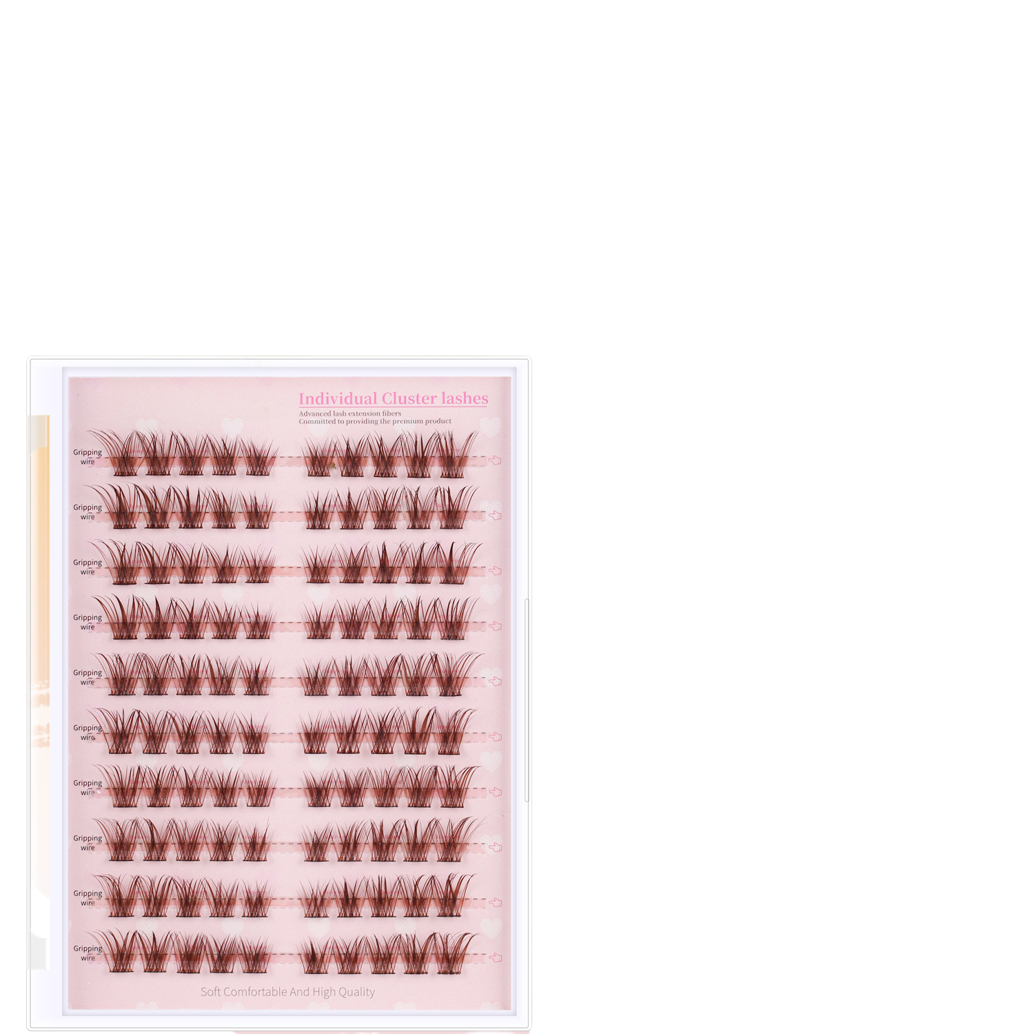 Caramel brown false eyelashes