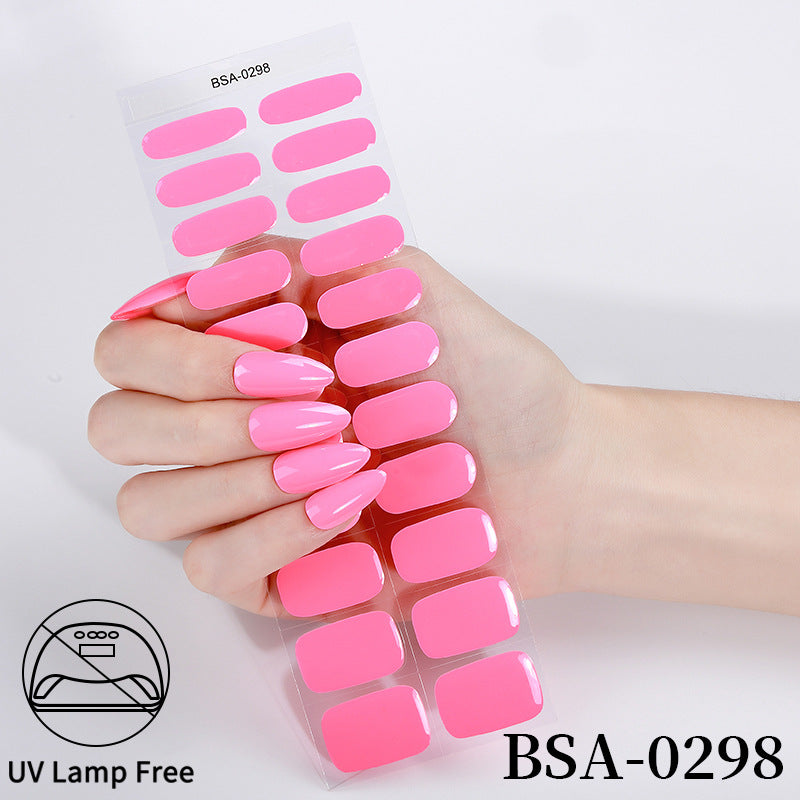 No-Bake Gel Nail Stickers Waterproof Nail Wraps