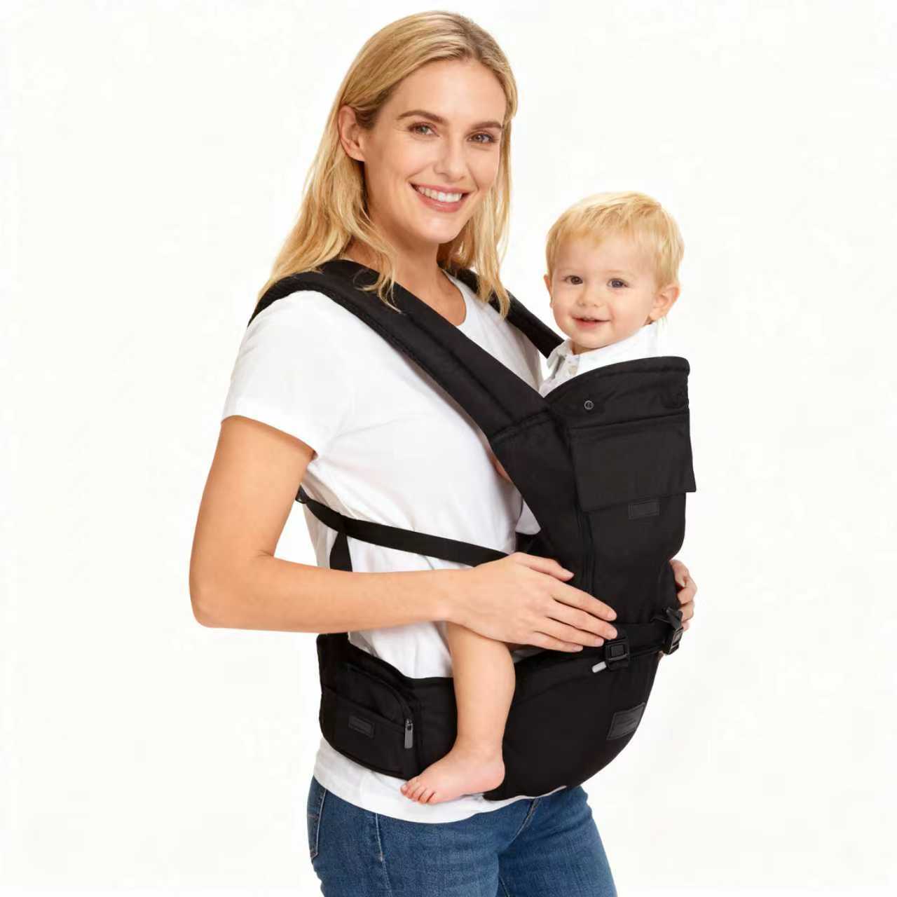 Adjustable Baby Waist Carrier with Stool