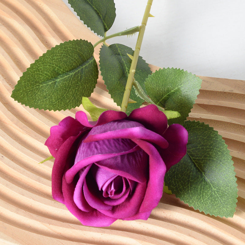 Artificial flannel rose