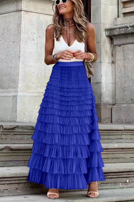 Fashion Mesh Cake Skirt for Women