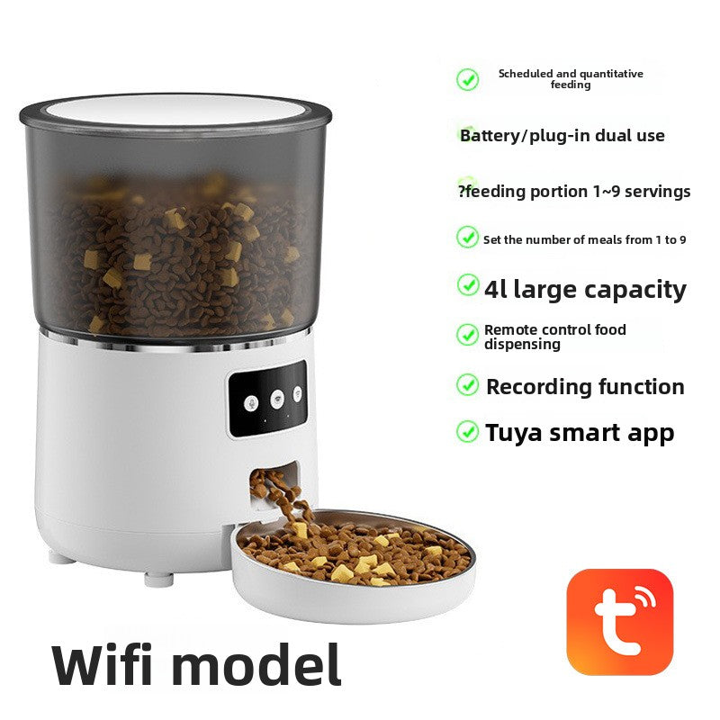 Automatic Pet Feeder with App Control and Video Monitoring