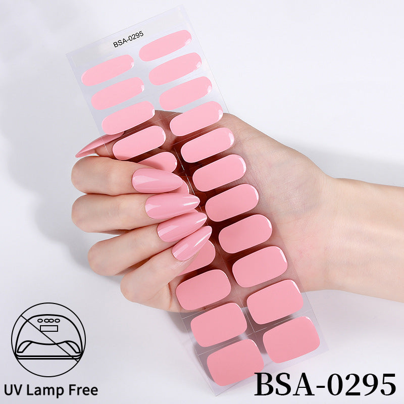No-Bake Gel Nail Stickers Waterproof Nail Wraps