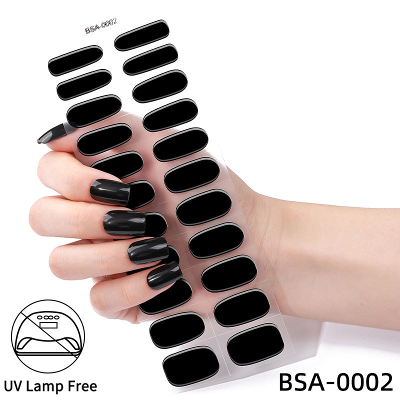 No-Bake Gel Nail Stickers Waterproof Nail Wraps
