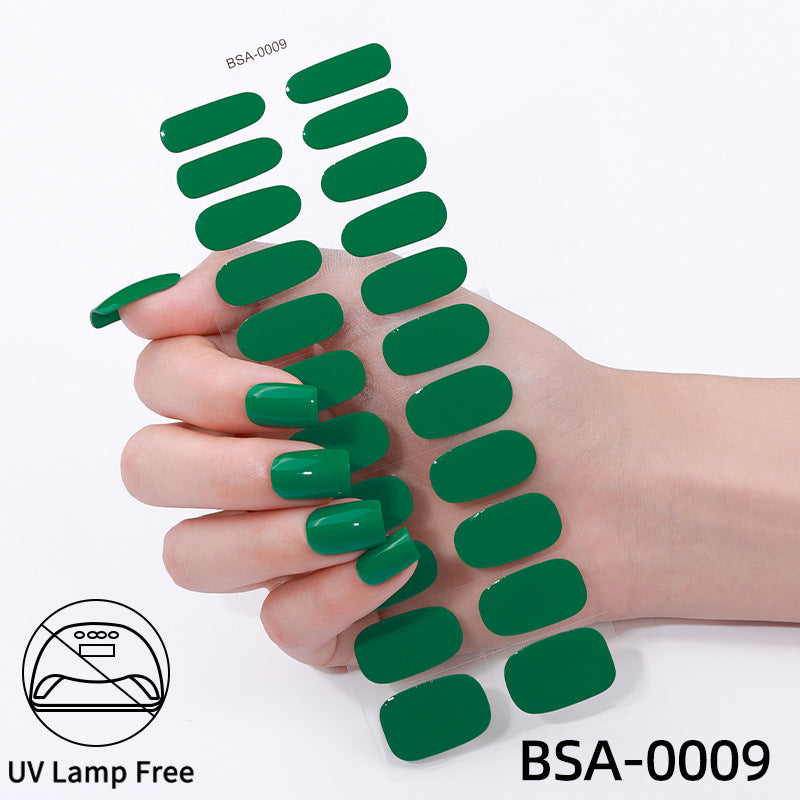 No-Bake Gel Nail Stickers Waterproof Nail Wraps