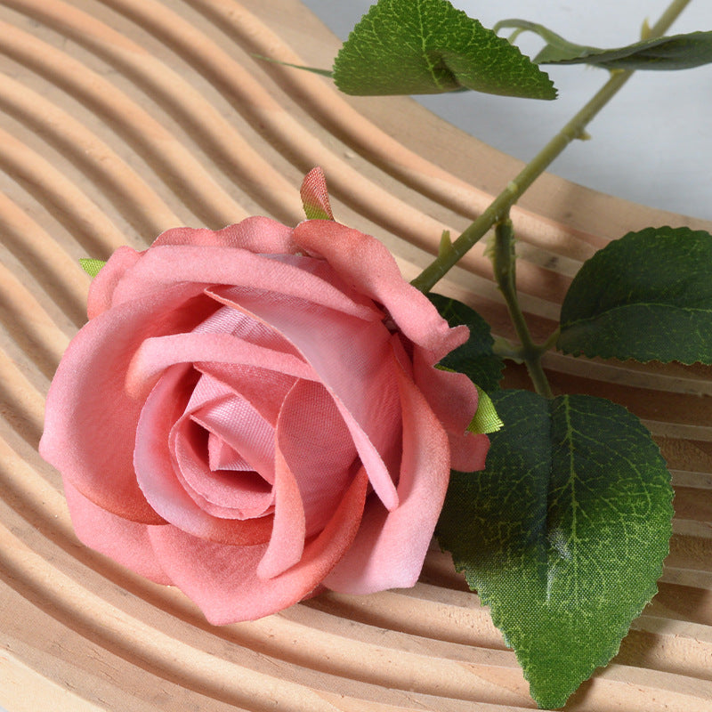 Artificial flannel rose