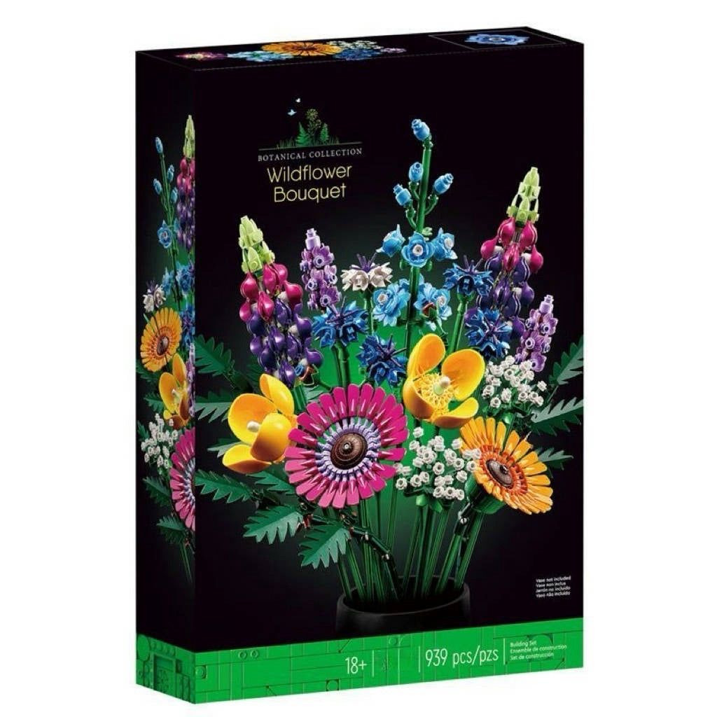 Plastic Building Blocks Floral Bouquet DIY Kit