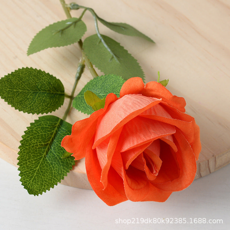 Artificial flannel rose