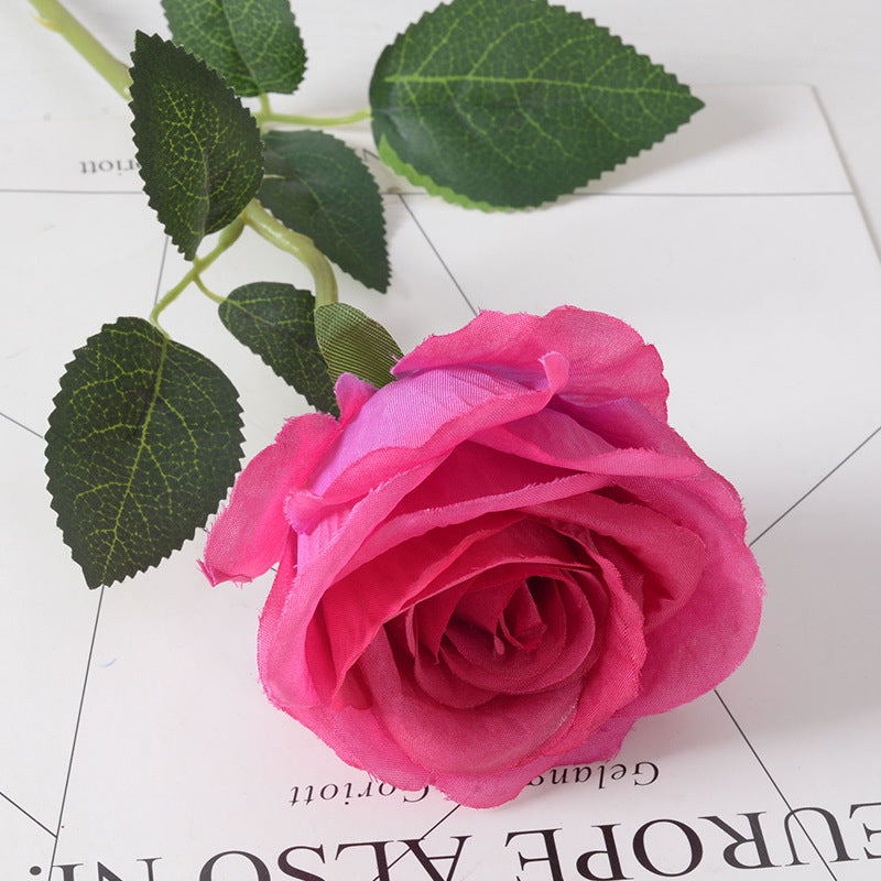 Artificial flannel rose