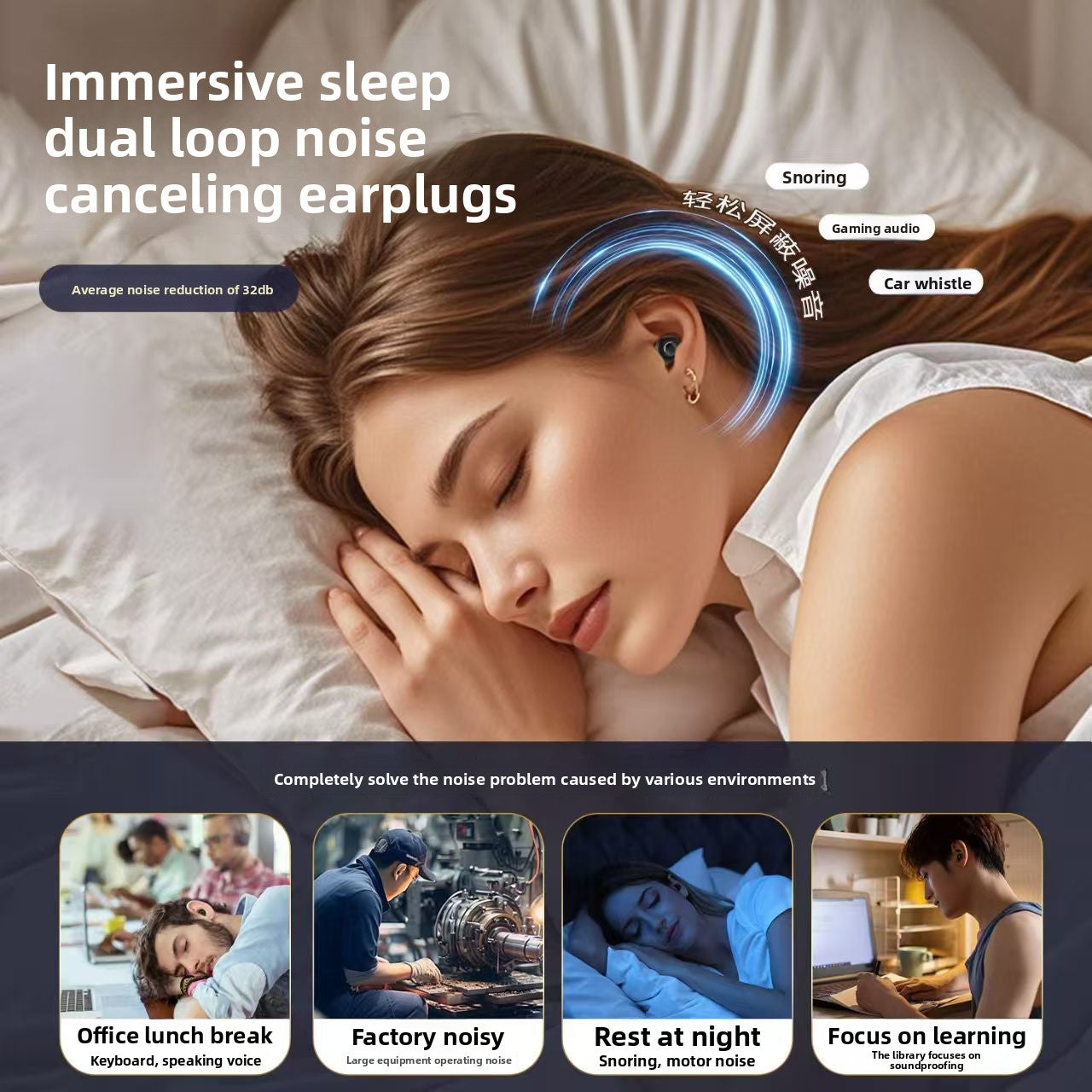 earplugs for noise reduction