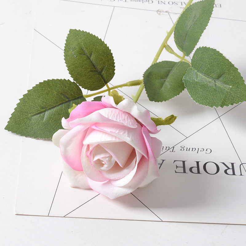 Artificial flannel rose