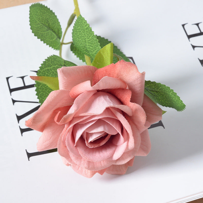 Artificial flannel rose