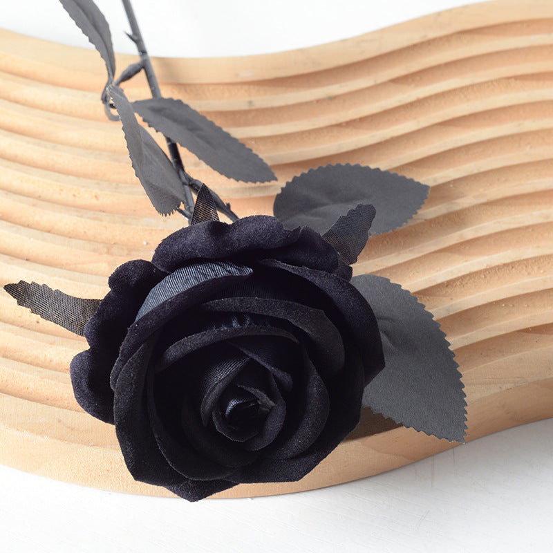 Artificial flannel rose