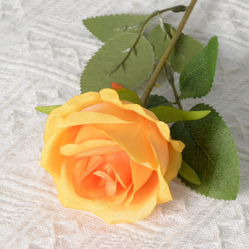 Artificial flannel rose