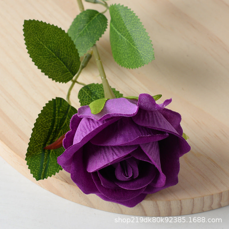 Artificial flannel rose