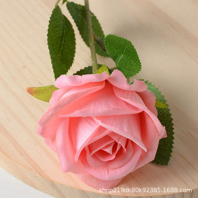 Artificial flannel rose