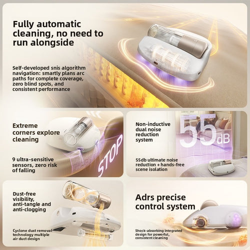 Automatic Bed Cleaning Robot with UV Sterilization