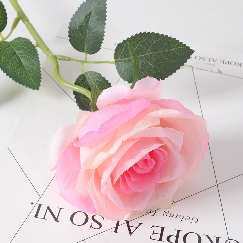 Artificial flannel rose