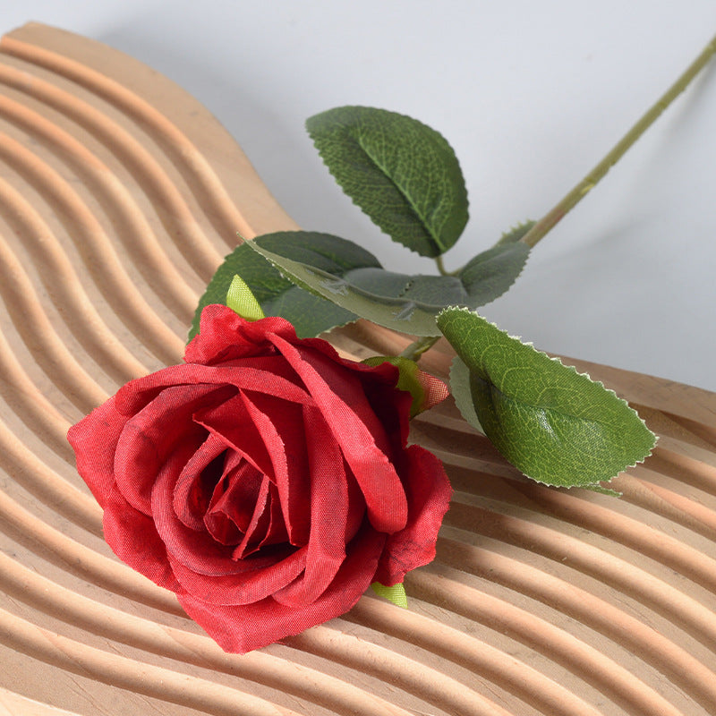 Artificial flannel rose