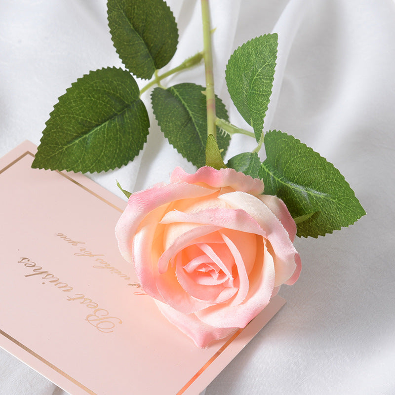 Artificial flannel rose