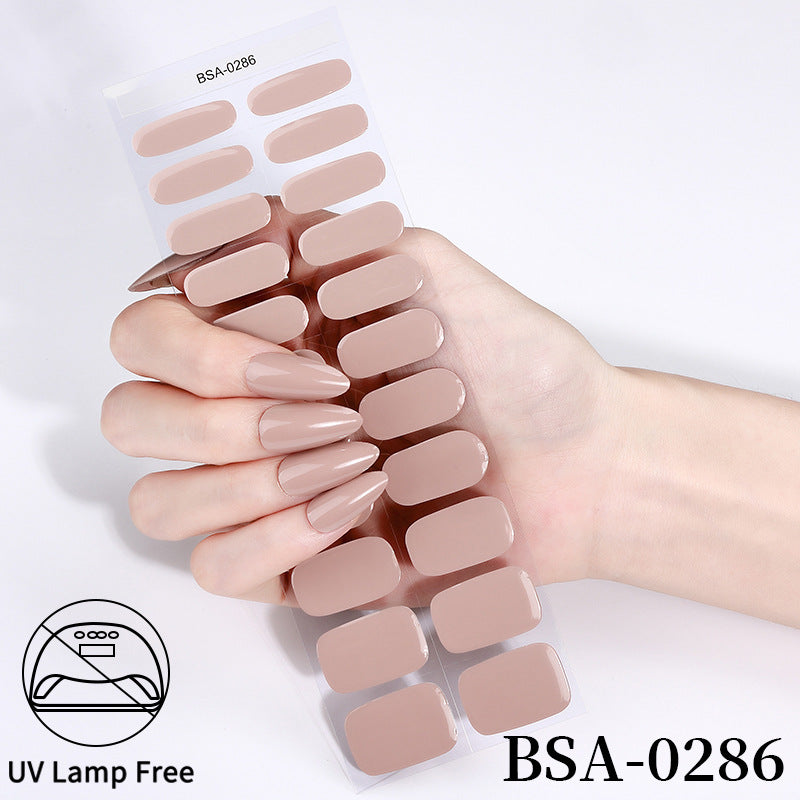 No-Bake Gel Nail Stickers Waterproof Nail Wraps
