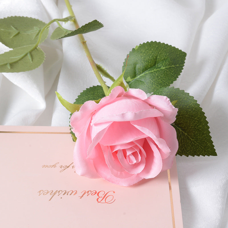 Artificial flannel rose