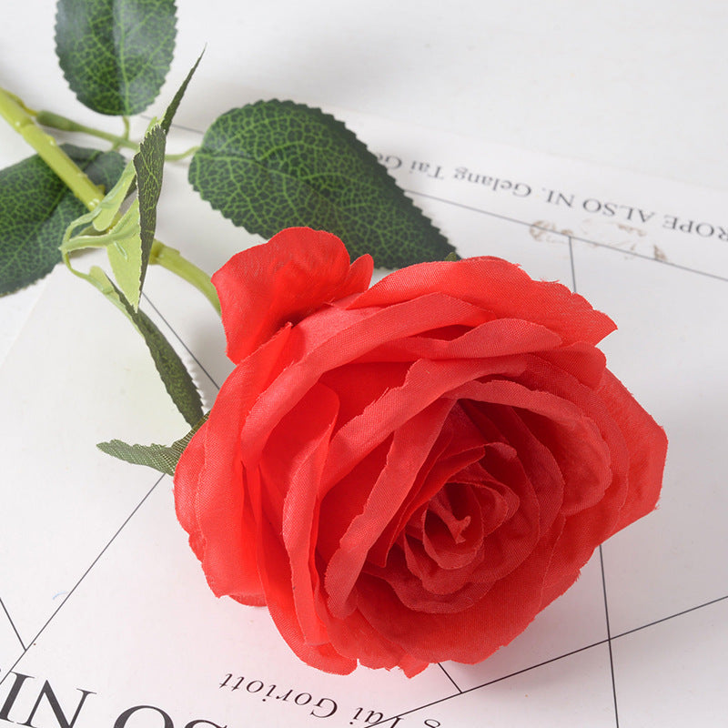 Artificial flannel rose