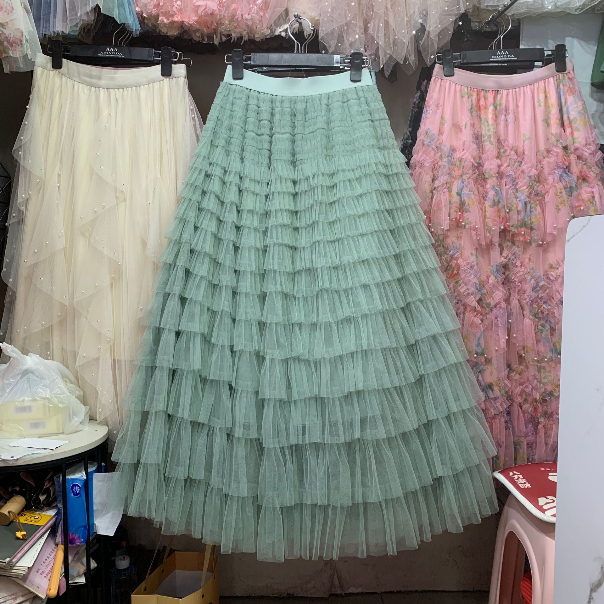 Fashion Mesh Cake Skirt for Women