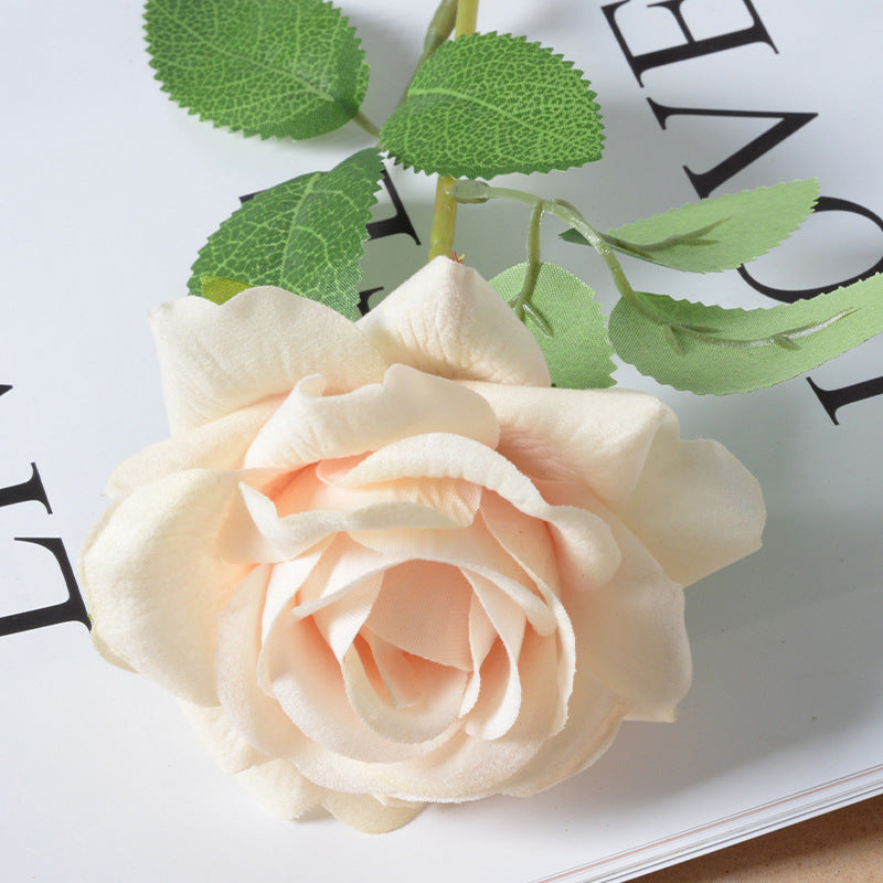 Artificial flannel rose