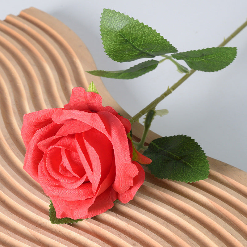 Artificial flannel rose