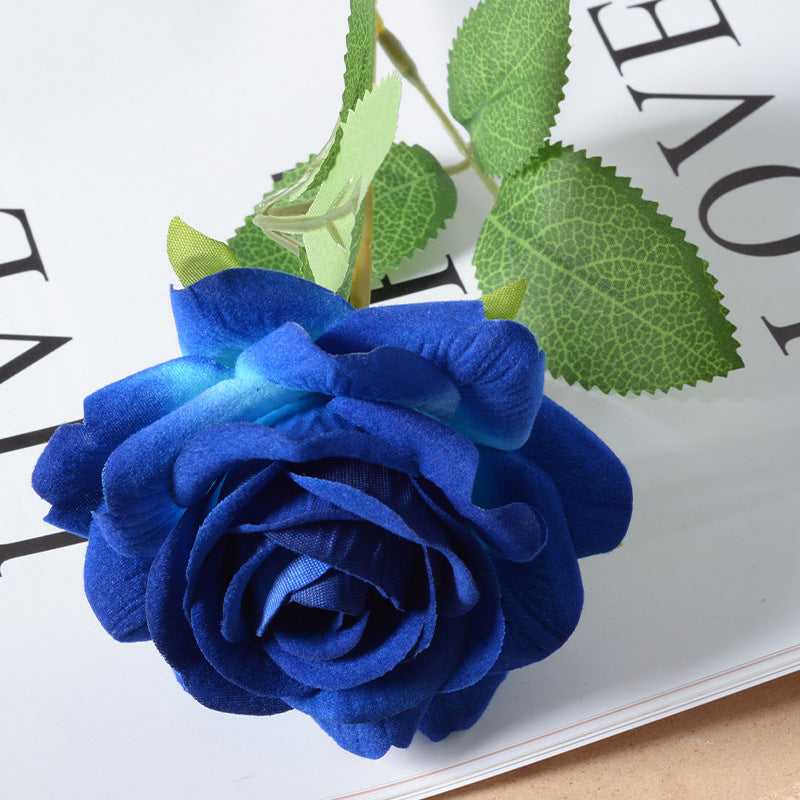 Artificial flannel rose