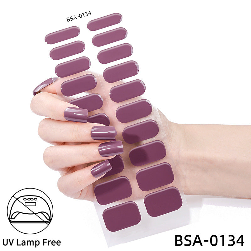 No-Bake Gel Nail Stickers Waterproof Nail Wraps