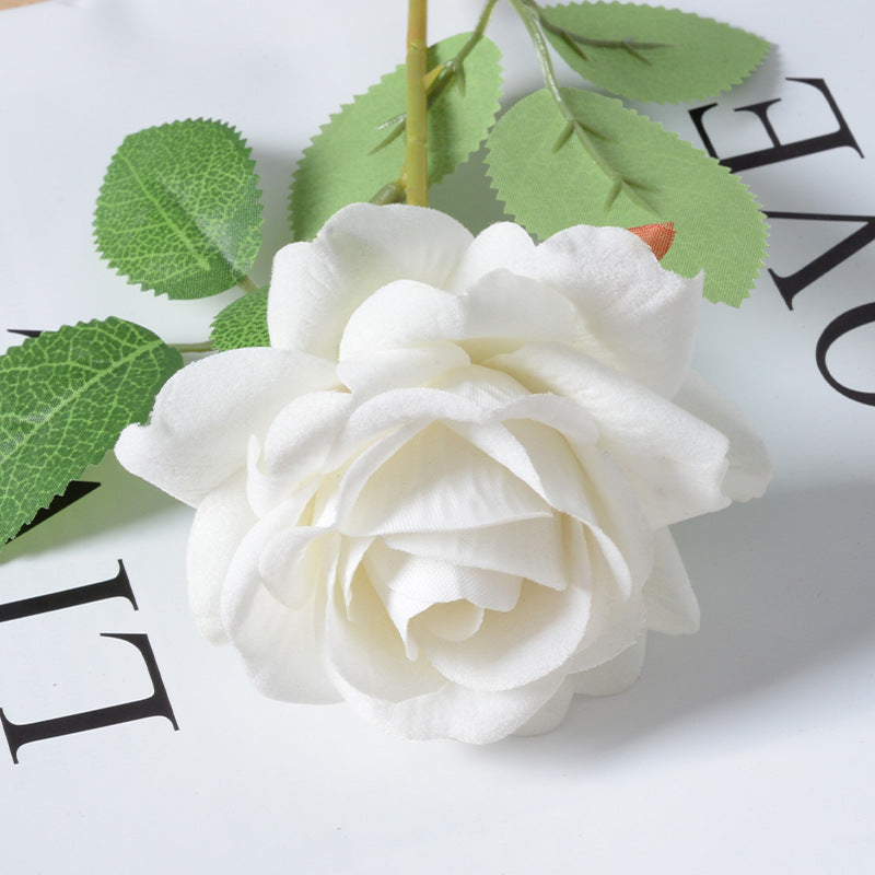 Artificial flannel rose