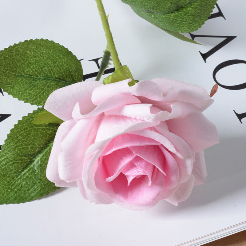 Artificial flannel rose