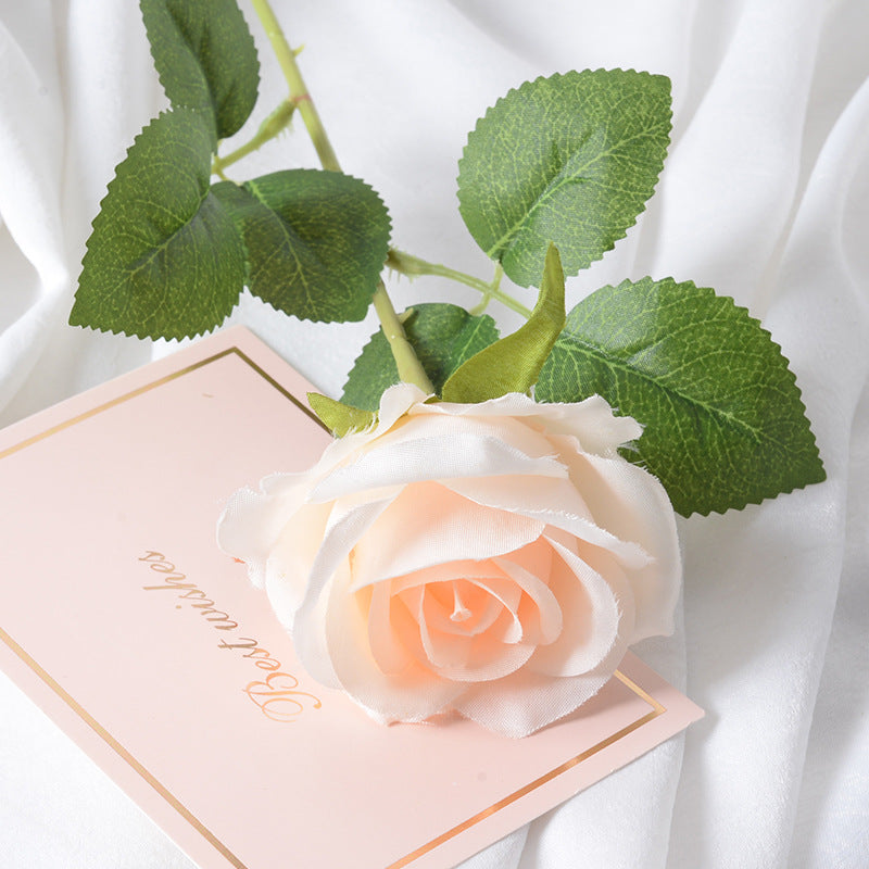 Artificial flannel rose