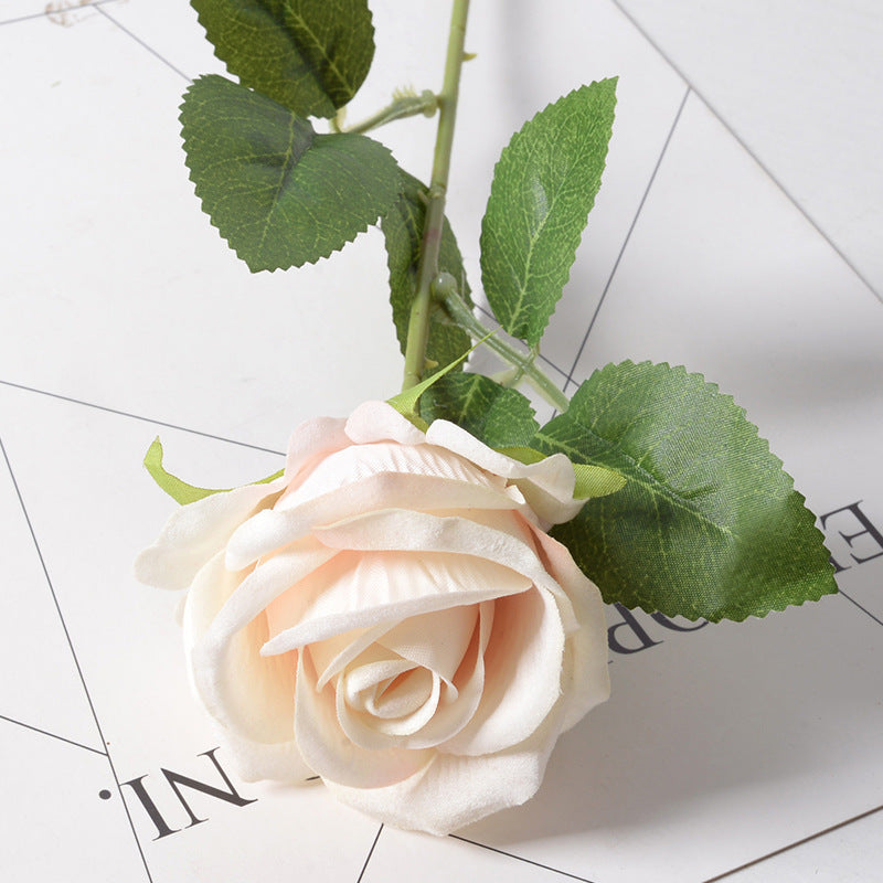 Artificial flannel rose