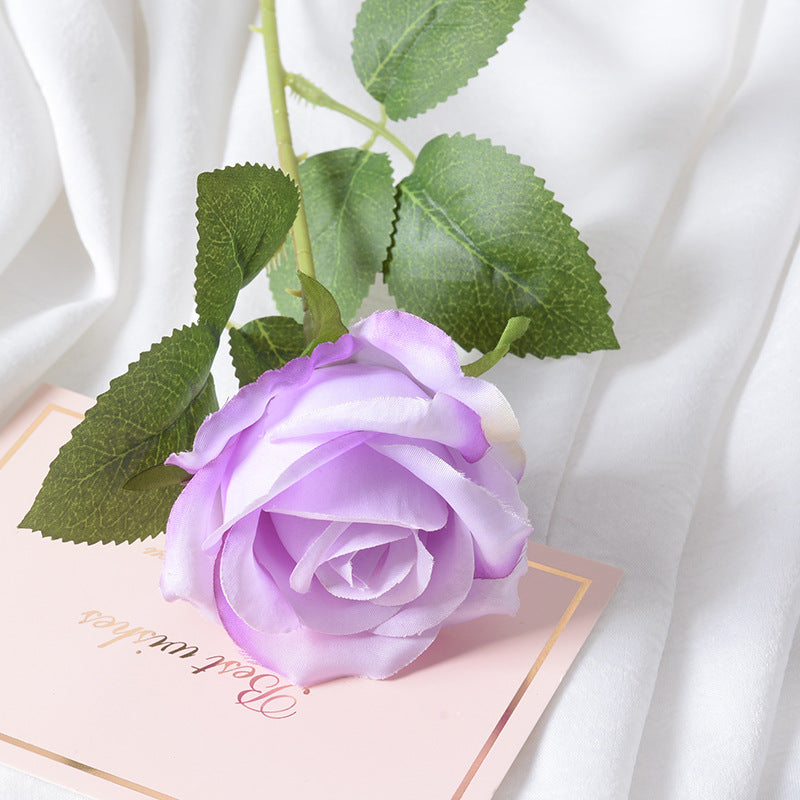 Artificial flannel rose