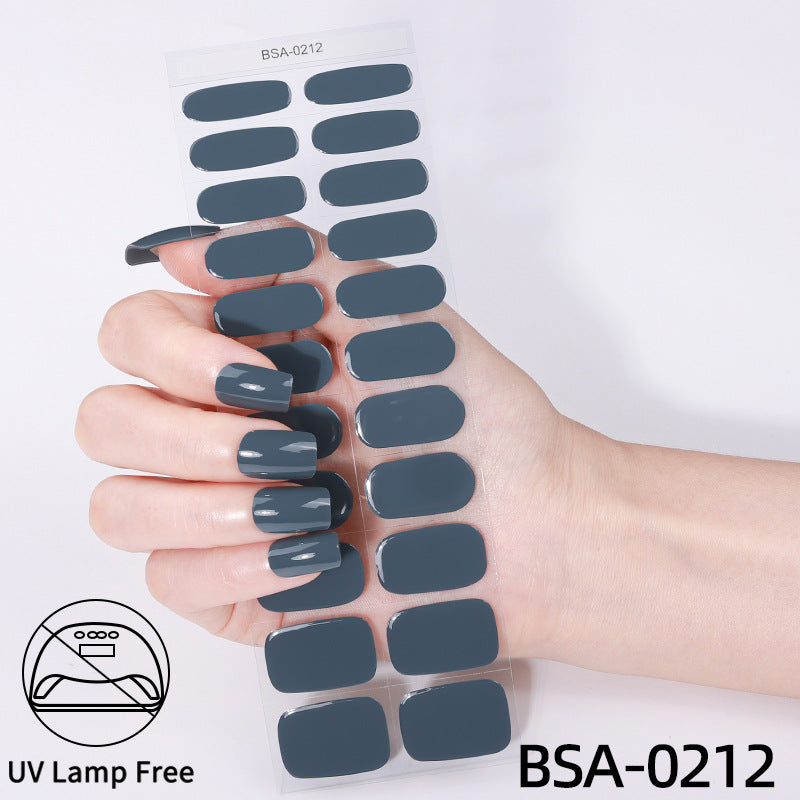 No-Bake Gel Nail Stickers Waterproof Nail Wraps