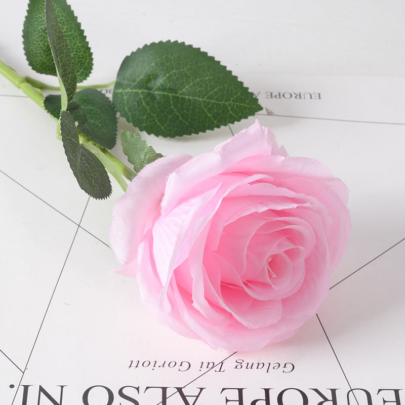 Artificial flannel rose