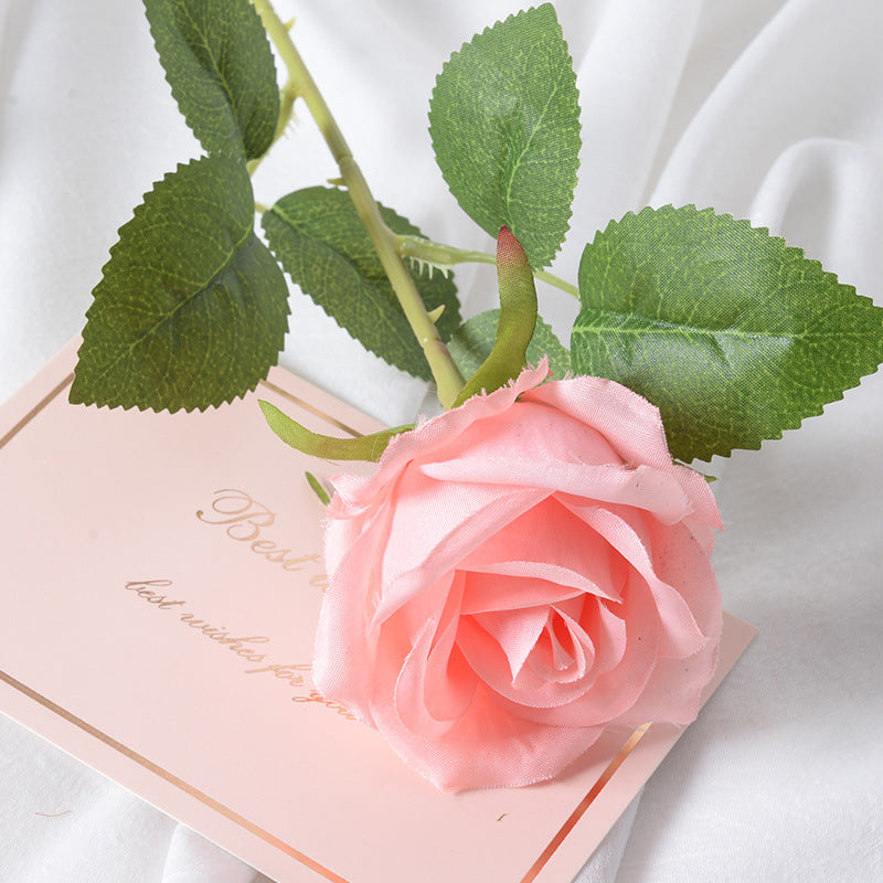 Artificial flannel rose