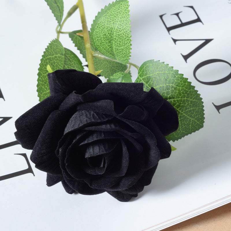 Artificial flannel rose