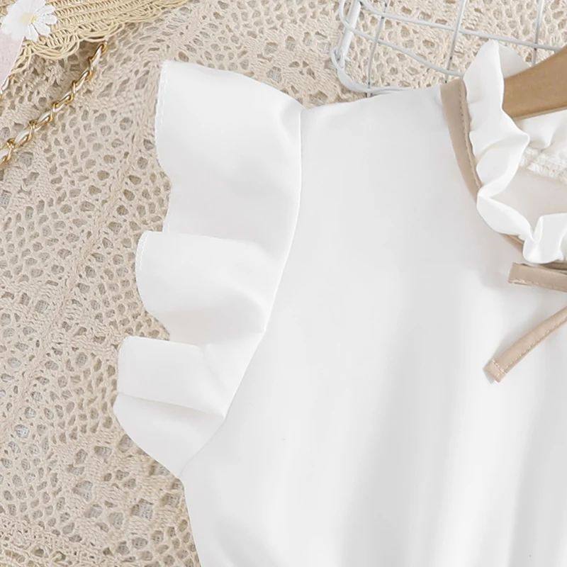 Petal Sleeves Pleated  Skirt